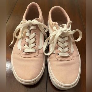Blush Vans Old Skool canvas sneakers